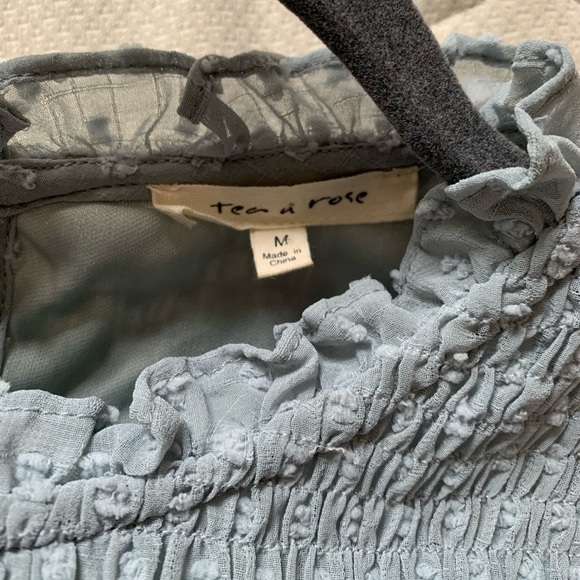 Adeline Swiss Dot Midi in Light Blue - Medium - Picture 4 of 5